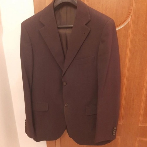Berto Lucci suit used, brown, jacket size 52, pants size 44