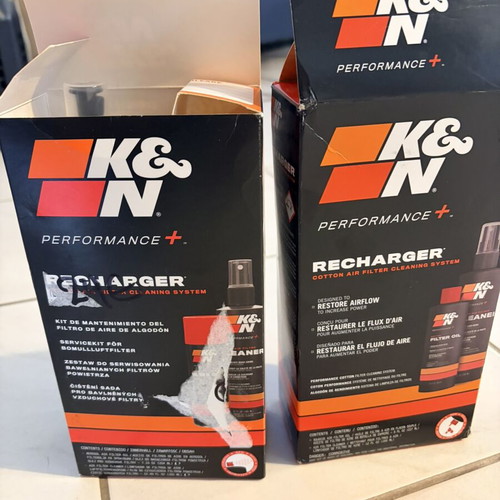 K&N Recharger Kit used, pack of 2