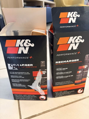 K&N Recharger Kit used, pack of 2