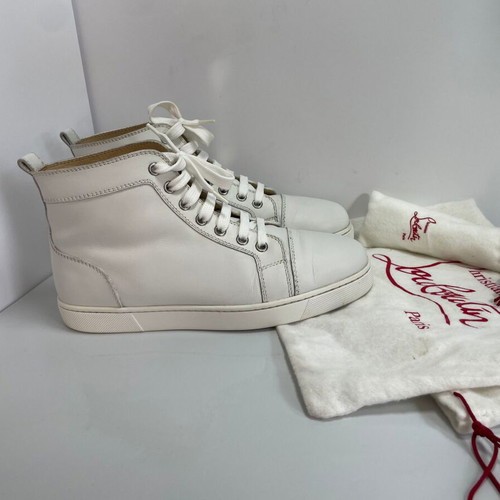 Christian Louboutin δερμάτινα αθλητικά παπούτσια μεταχειρισμένα, μέγεθος 38, λευκά