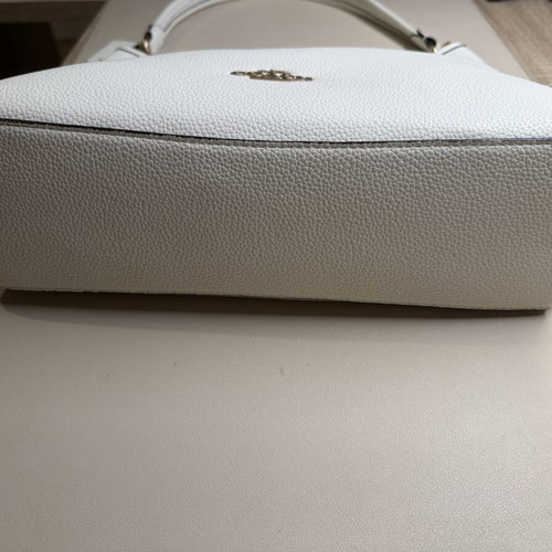 Elegant shoulder bag, premium quality, white