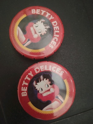 Μεταλλικά κουτάκια Betty Boop μεταχειρισμένα, σετ 2 τεμαχίων
