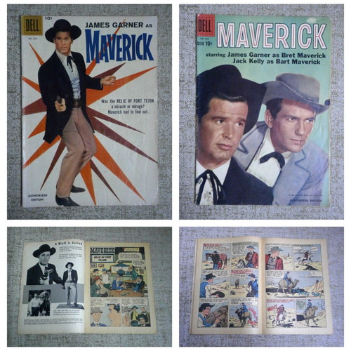 Maverick DELL Western comics used, pack of 5, English