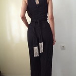 Mango black women's jumpsuit with belt, size S
