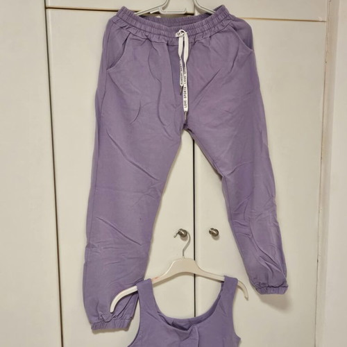 Lilac tracksuit set, pants and top, like new