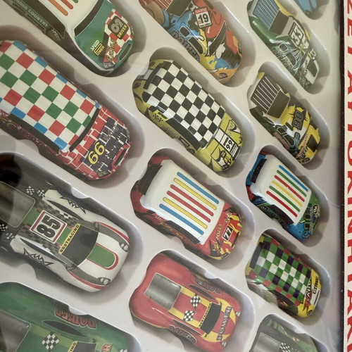 Toy car set, 30 pieces, 1:64 scale, assorted colors and racing designs