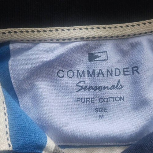 Commander men's shirt Medium like new, blue