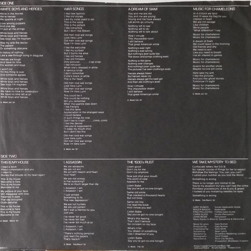 Gary Numan I, Assassin vinyl LP album