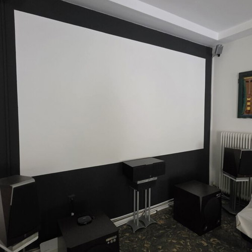 Home cinema set, 9 speakers, 2 subwoofers, EPSON projector, 9-channel DENON amplifier