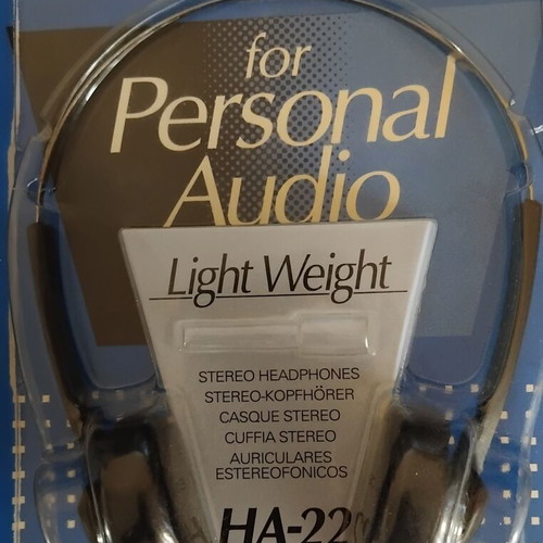 JVC Vintage Stereo Headphones HA-22 new in packaging