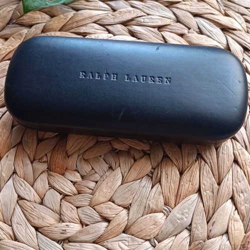 Ralph Lauren sunglasses case used, black, made in Italy