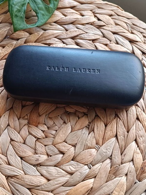 Ralph Lauren sunglasses case used, black, made in Italy