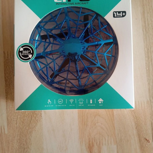Drone interactive toy with light and 360-degree rotation, new