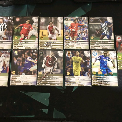 Football cards used, old collectible pack