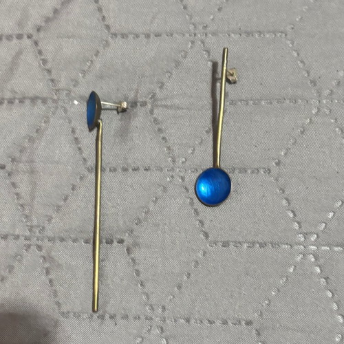 Handmade Apefthon earrings like new, blue