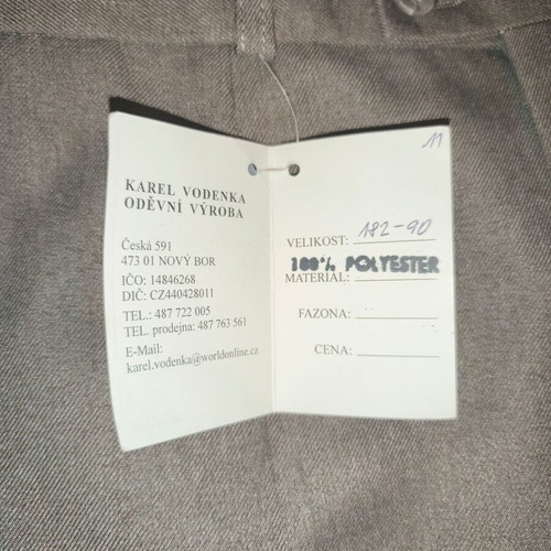 KV Exklusive Karel Vodenka Tailored Trousers Grey New With Tags