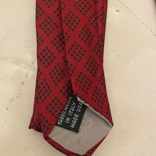Dior Monsieur authentic vintage silk tie like new, red multicolor