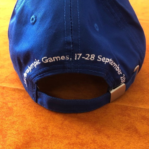 Olympic Games Athens 2004 cap new, blue with orange design