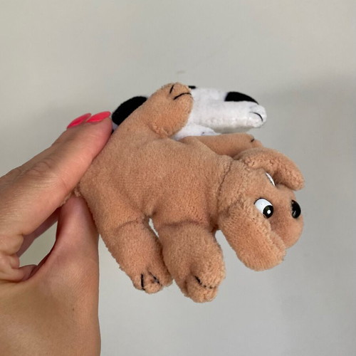 Pound Puppy set of 2 mini plush toys used, different colors