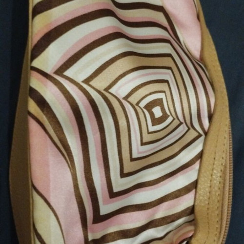 Oriflame geometric cosmetic bag