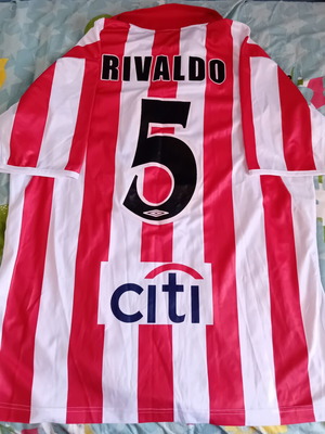 Φανέλα Ολυμπιακός ποδόσφαιρο Umbro 2004 Rivaldo XL σαν καινούργια