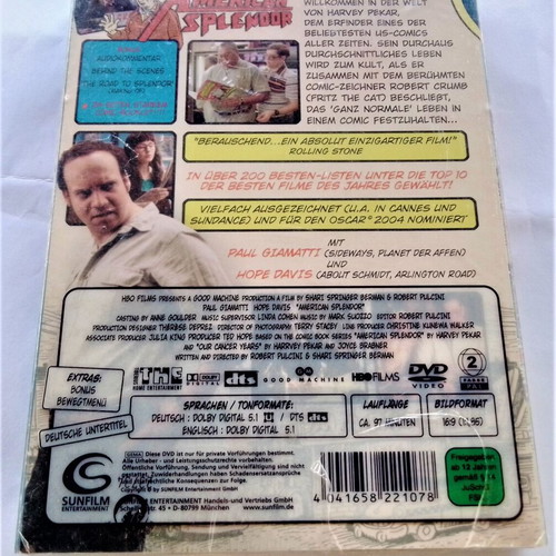 American Splendor DVD new, rare digipack with 24-page comic book