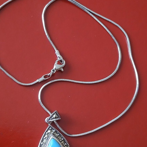 Silver 925 necklace with 42 cm chain