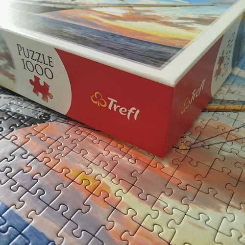 Trefl puzzle 1000 pieces used, ship theme