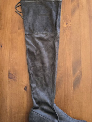 Women's gray over the knee suede boots like new, size 41