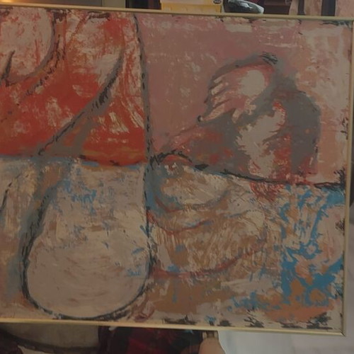 N. Kessanlis Silk Screen Print Erotic Theme
