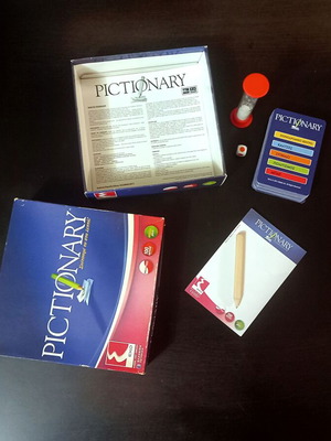 Pictionary board game used, collectible EKO edition, complete