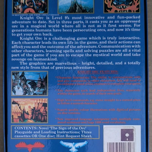 Knight Orc (Rainbird) for Atari ST like new, complete in box
