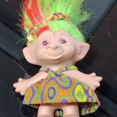 Ehouli Collectible Troll Doll used with colorful dress