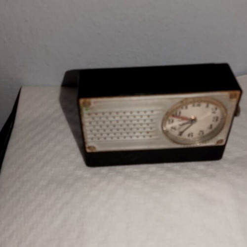 Luch vintage Soviet portable pocket clock with alarm 1980-85 used, not working