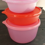 Tupperware modular food container set, 5 pieces