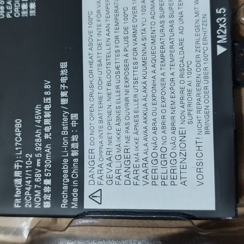 Lenovo Flex laptop battery L17M4PB0 L17C4PB2 L17M4PB2 7.68V 45Wh