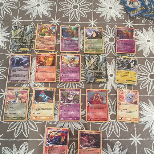 Vintage Pokémon cards used, bundle of 17 rare with 20 bonus