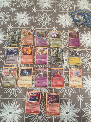 Vintage Pokémon cards used, bundle of 17 rare with 20 bonus