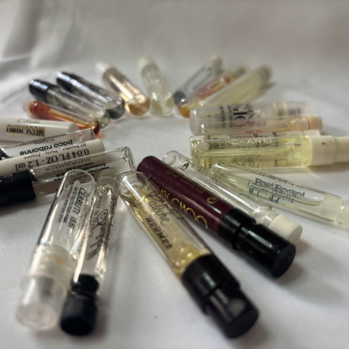 Perfume tester set used, assorted samples