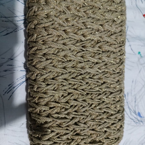 Handmade beige gold wallet