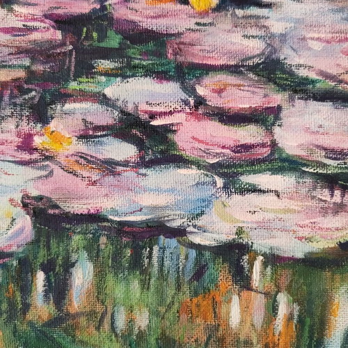 Oil painting inspired by Claude Monet 30x30cm new