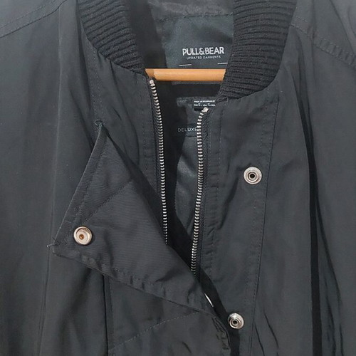 Women's bomber used, black, Pull and Bear