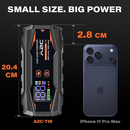 Powerful Car Jump Starter and Power Bank 16800mAh new