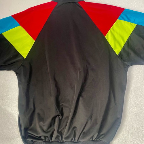 Adidas vintage 90s track jacket like new, multi-color neon details