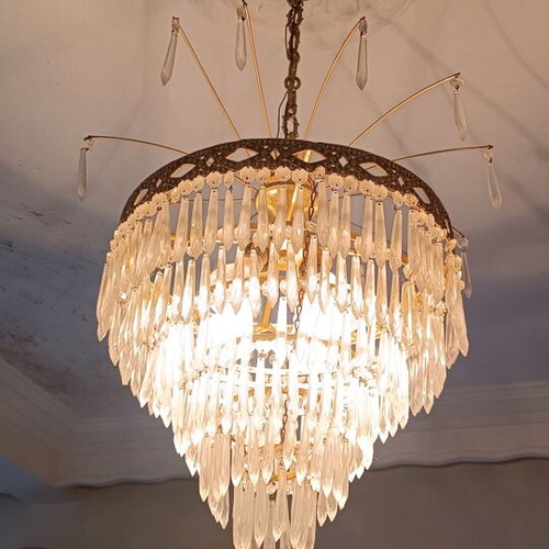 Chandelier with crystals