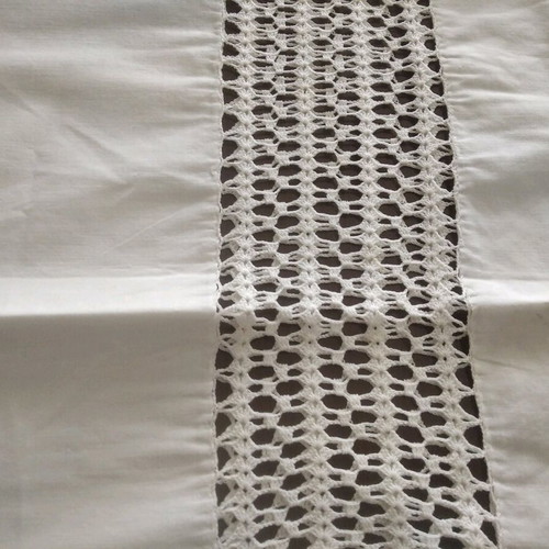 Handmade lace pillowcase 100 years old like new