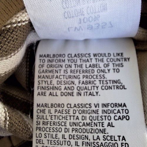 Marlboro Classics vintage men's striped knit pullover 3XL