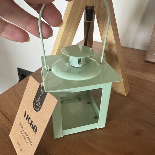 VICKO Metal Lantern Mint Color New