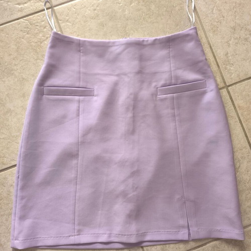 Mindmatter skirt new, size XS, purple, fabric A-line with zipper