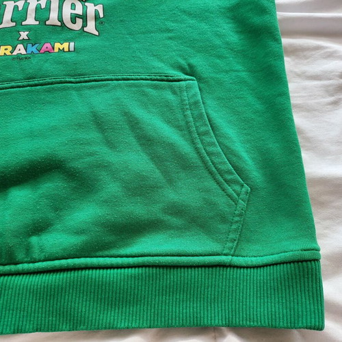 Takashi Murakami X Perrier Hoodie like new, size L, green